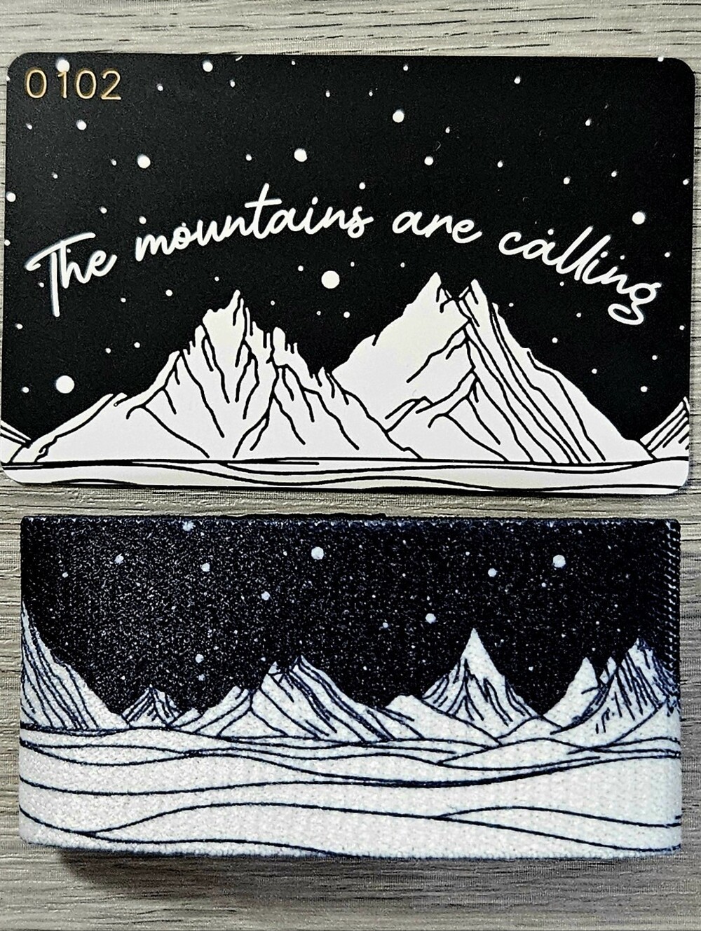 ZOX "THE MOUNTAINS ARE CALLING" #102 Collectible Rare Wallet Ultra Wide Strap